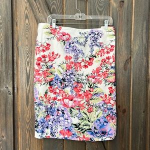 Floral pencil skirt